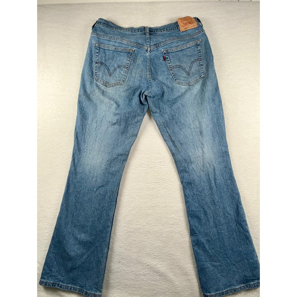 Vintage Levis 515 Jeans Womens 14M Blue Denim Cotton Stretch Nouveau Bootcut Leg